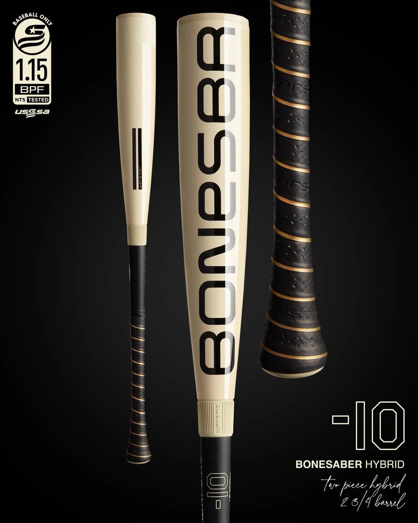 2025 Warstic Bonesaber Hybrid USSSA Baseball Bat -10