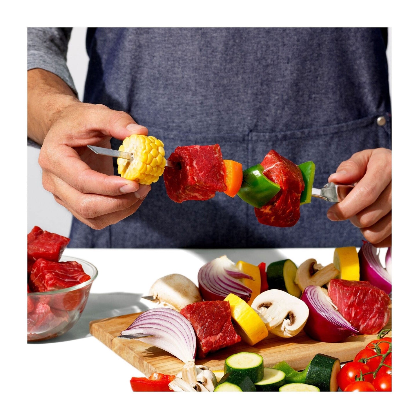 OXO Outdoor 6-Piece Grilling Skewer Set