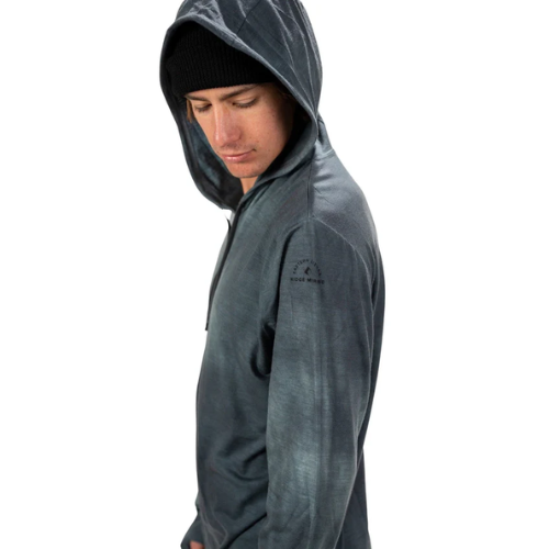 Men's Solstice Lightweight Wool Hoodie by Ridge Merino