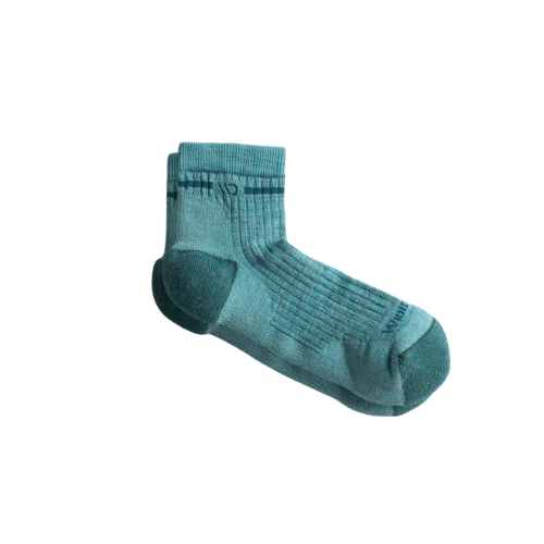 Women's Stripe Cushioned Quarter Crew Socks by WIDE OPEN® Socks