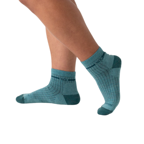 Women's Stripe Cushioned Quarter Crew Socks by WIDE OPEN® Socks