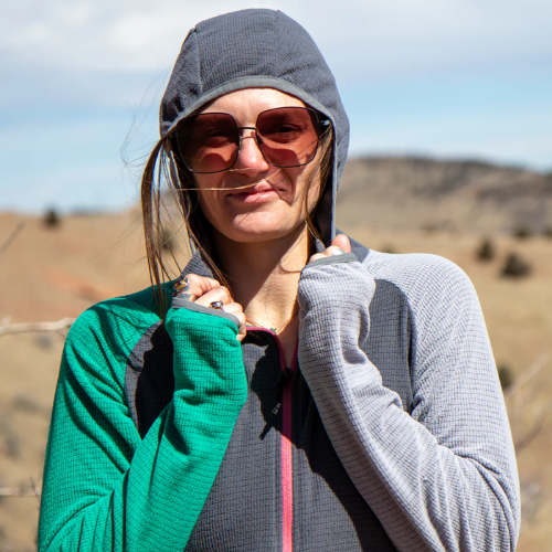Women's Half Zip Fleece Ultralight Pullover by SkyGOAT