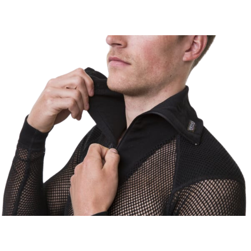 Wool Thermo Zip Polo Baselayer with Inlay by Brynje