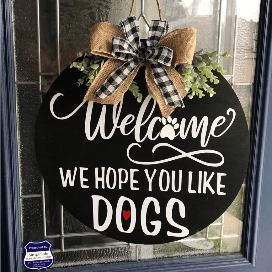 【🔥Big Sale🔥】🐕We Hope You Like Dogs, Welcome Wreath Sign