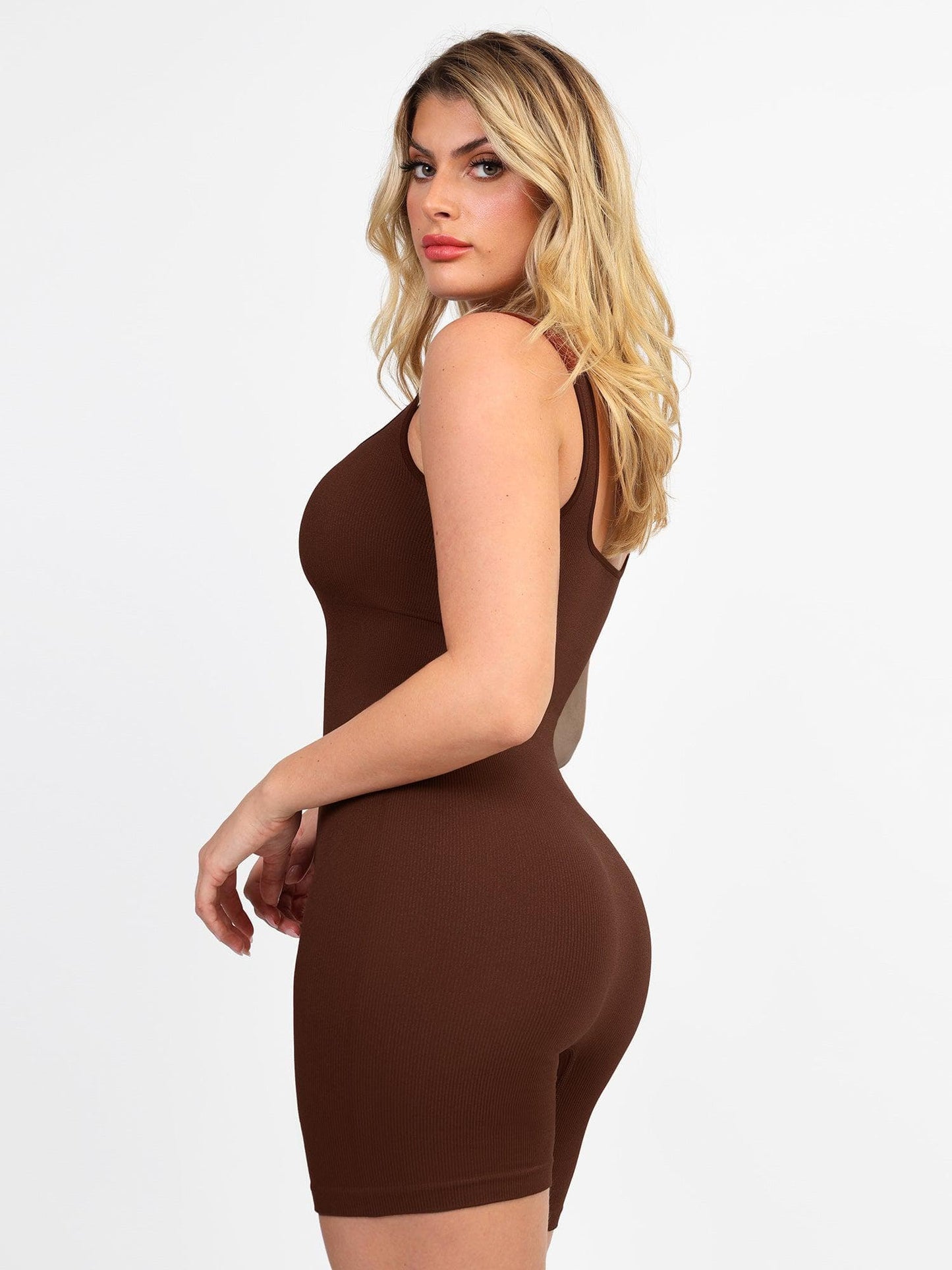 【🔥Big Sale🔥】Shapewear Seamless Square Neck Workout Jumpsuit or Romper