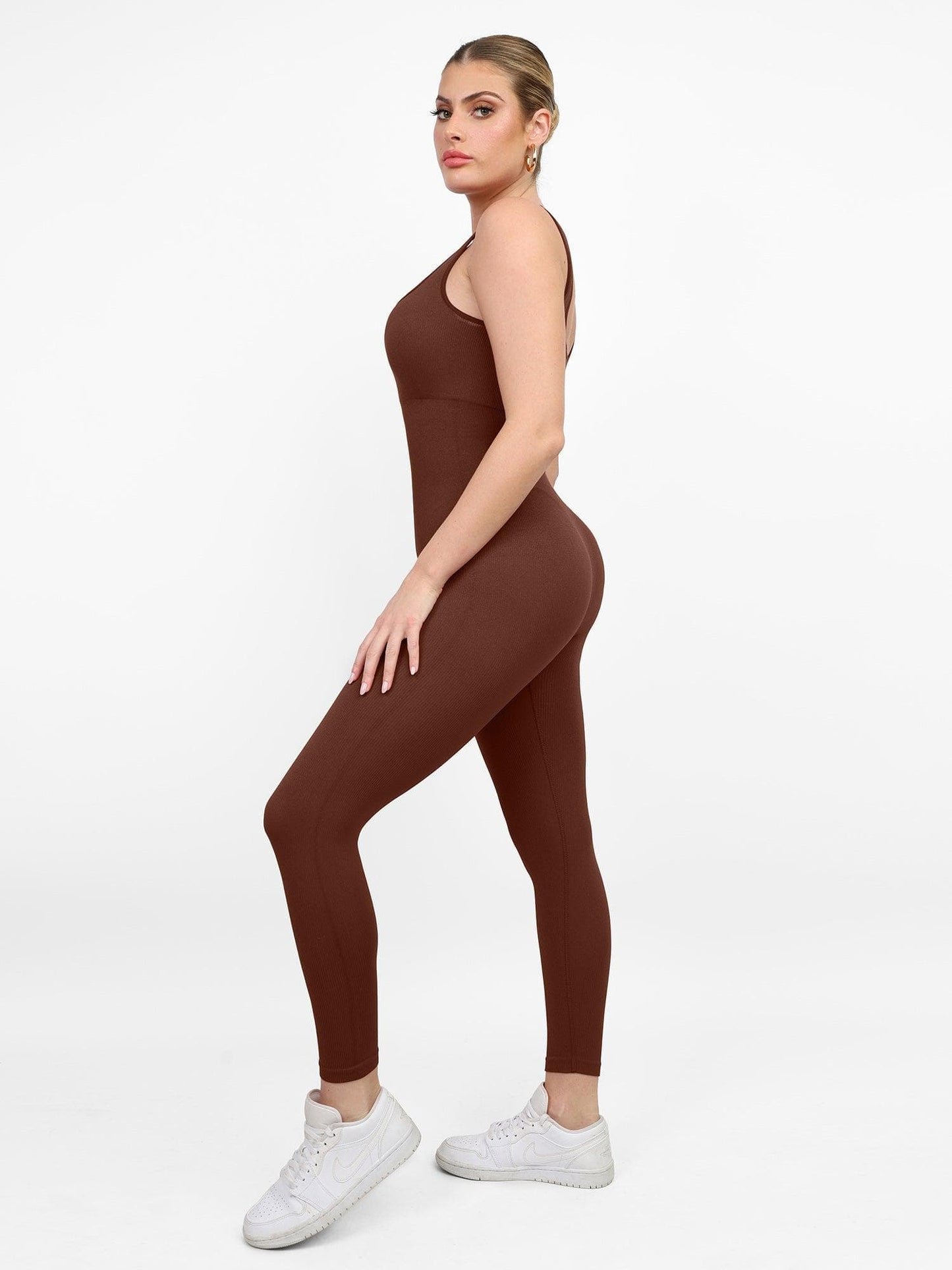 【🔥Big Sale🔥】Shapewear Seamless Square Neck Workout Jumpsuit or Romper