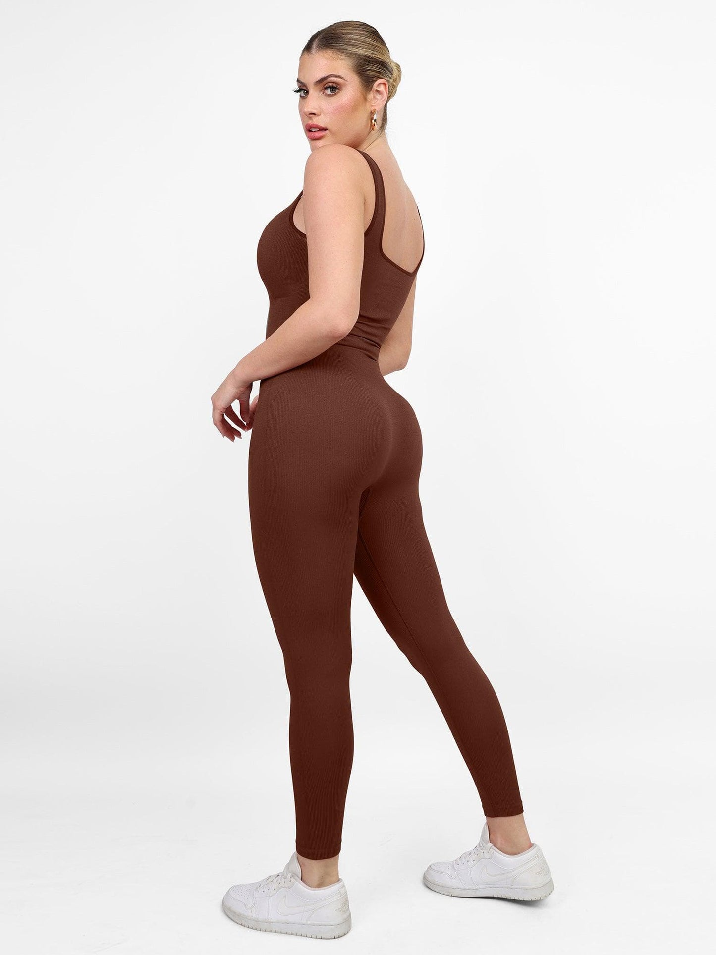 【🔥Big Sale🔥】Shapewear Seamless Square Neck Workout Jumpsuit or Romper