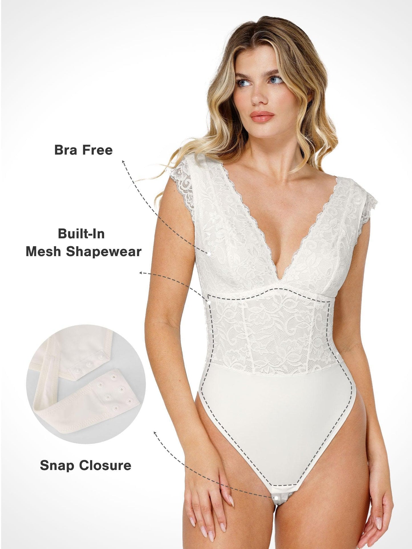 【🔥Big Sale🔥】Shapewear Sculpting Lace Bodysuit or Midi Skirt or Shrug