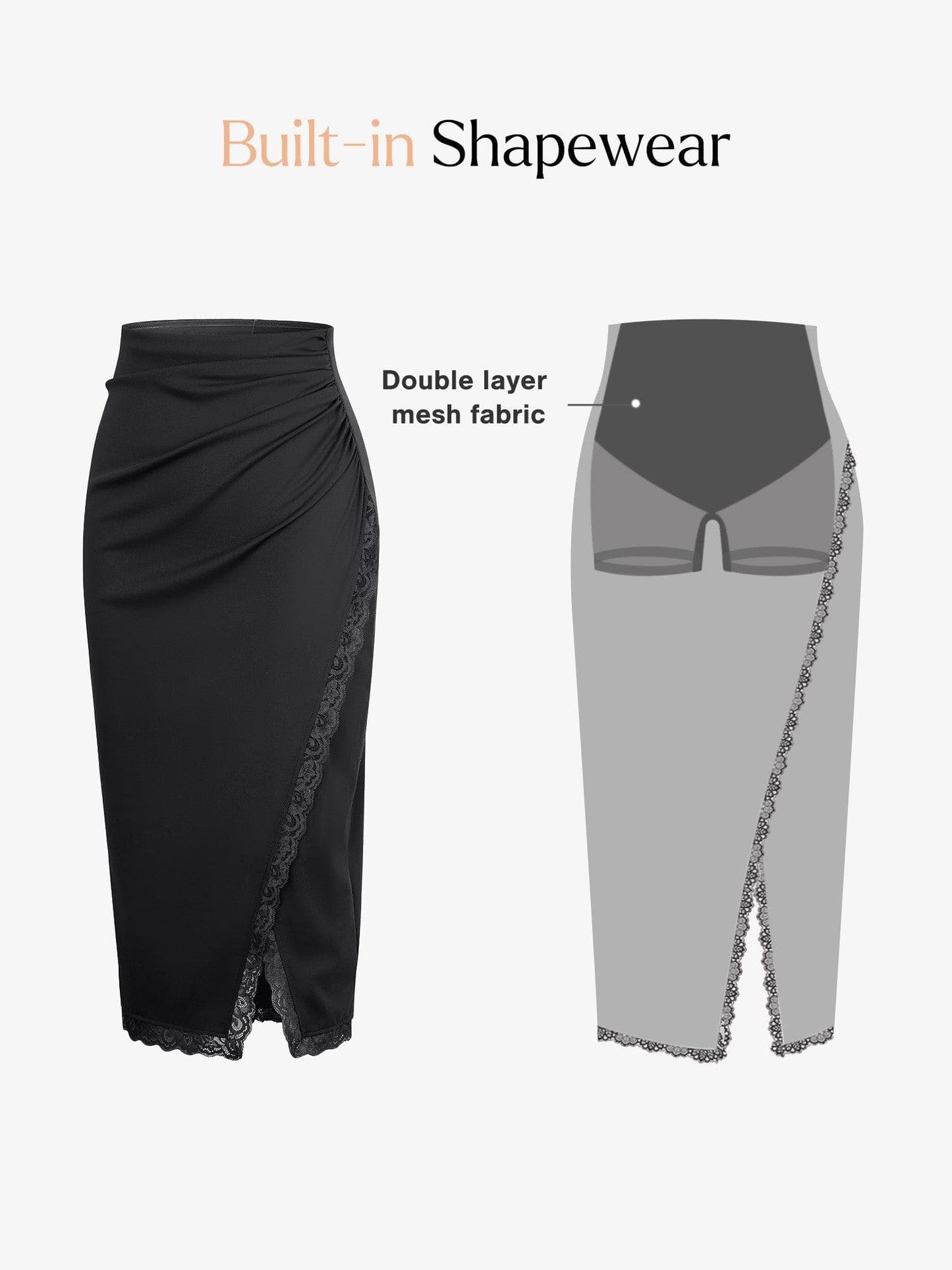 【🔥Big Sale🔥】Shapewear Sculpting Lace Bodysuit or Midi Skirt or Shrug