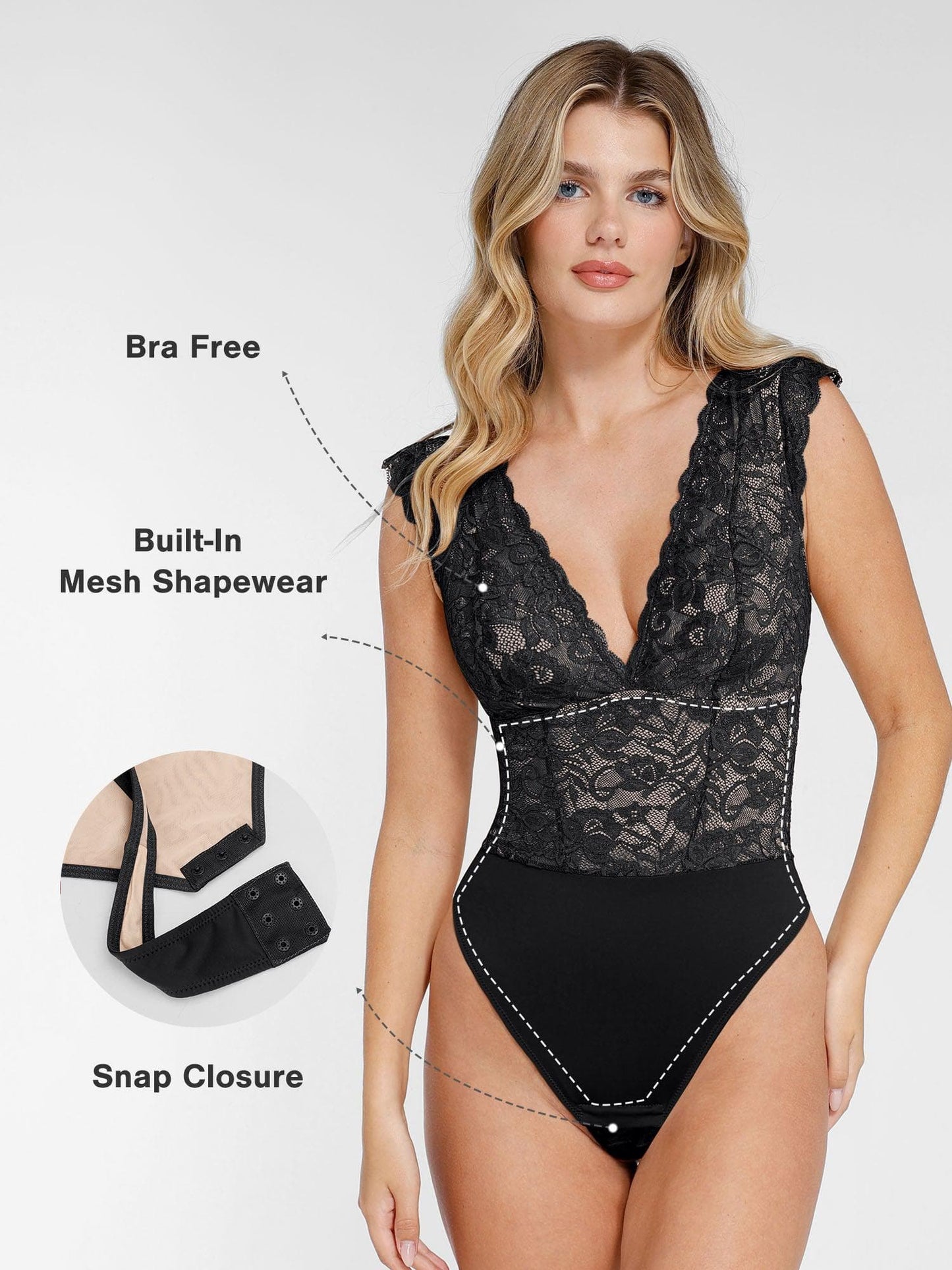 【🔥Big Sale🔥】Shapewear Sculpting Lace Bodysuit or Midi Skirt or Shrug