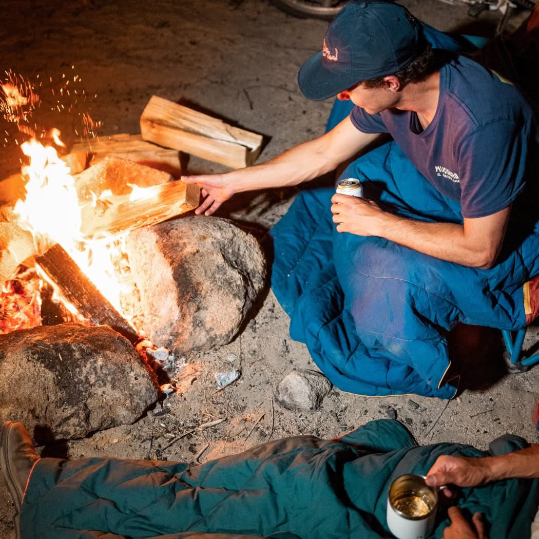 Flame Puffy Blanket - Deep Ember