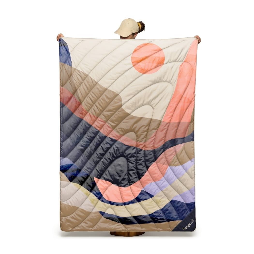 Fleece Puffy Blanket - Valley Dawn
