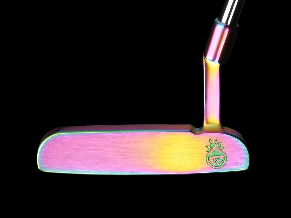 BombTech Golf 3.0 Volcano Torched Blade Putter