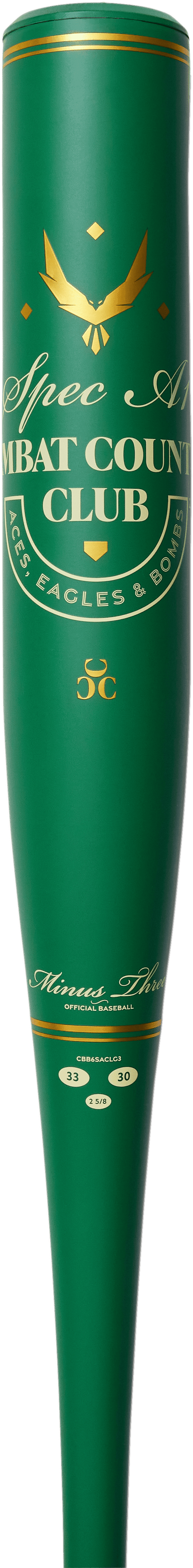 2025 Combat MFG Country Club Spec-A1 BBCOR | Members Only: Aces -3 BBCOR Baseball Bat - CBB6SACLG3