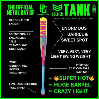 2025 Soldier Tank -8 USSSA Youth Baseball Bat