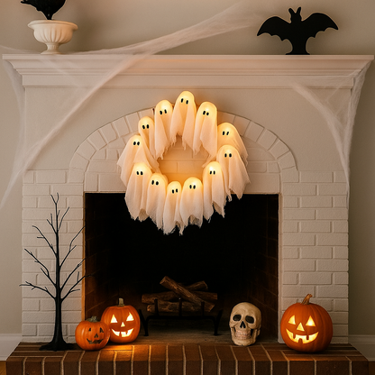 【🔥Big Sale🔥】Spooky Halloween Glow Wreath