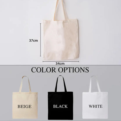 【🔥Big Sale🔥】Personalized Autumn Stamps Canvas Tote Bag with Name Halloween Stamps Tote Trick or Treat Bag Ghouls Gift