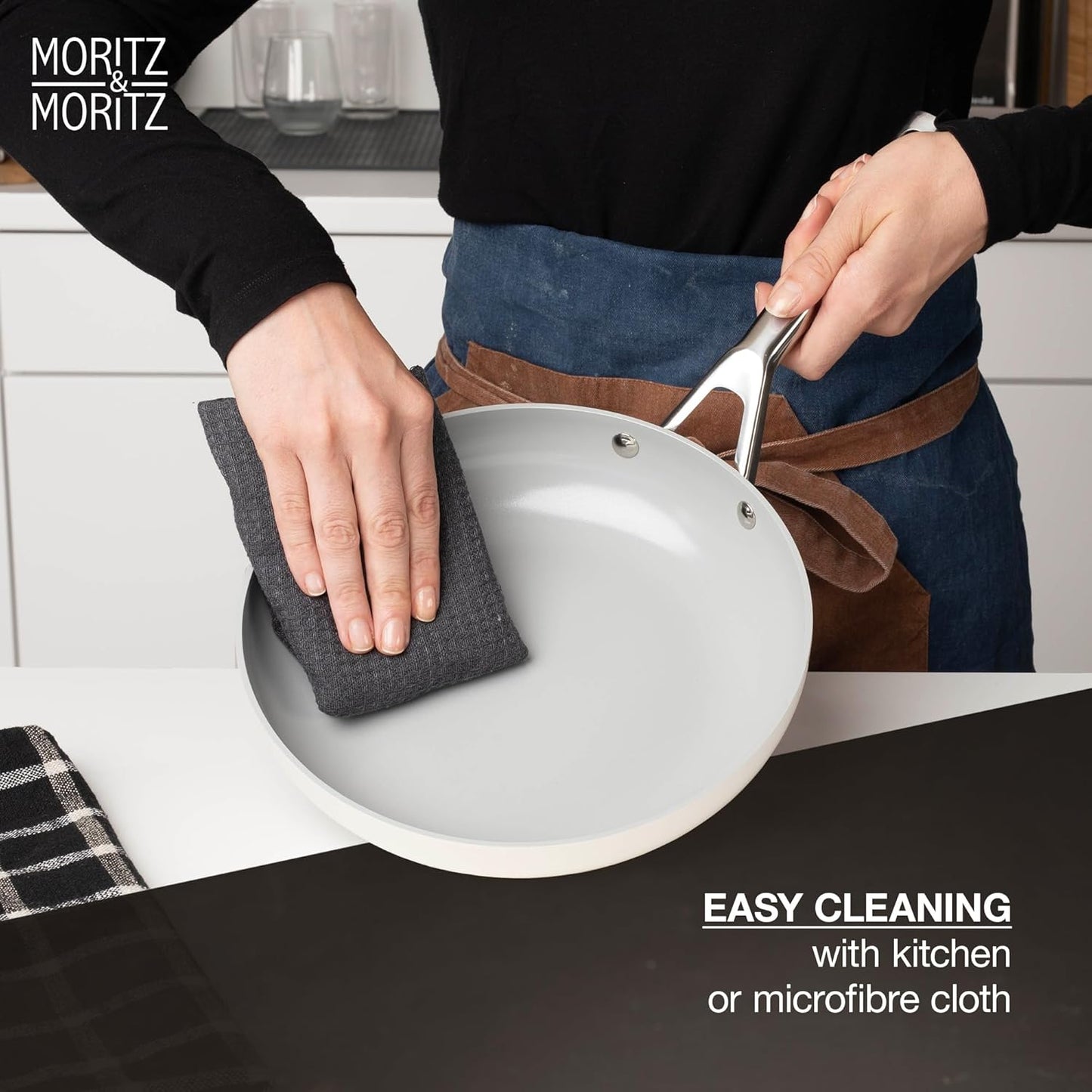 7-Piece Cast Aluminum Pot and Pan Set with Lids by Moritz & Moritz