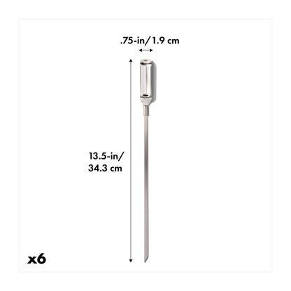 OXO Outdoor 6-Piece Grilling Skewer Set