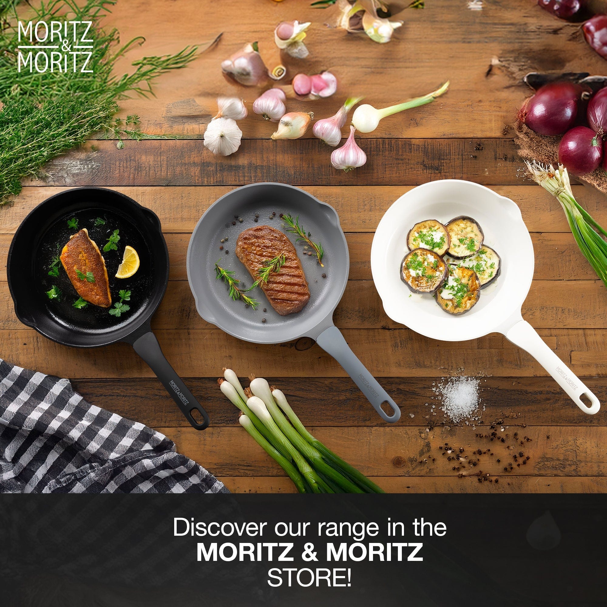 11-inch Frying Pan with Lid by Moritz & Moritz
