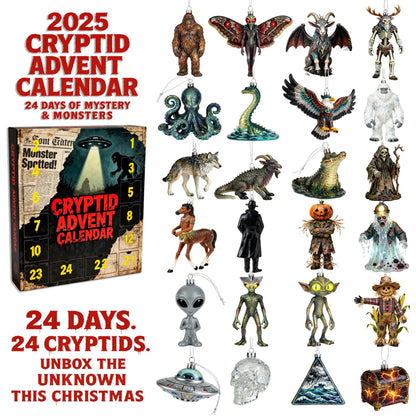 【🔥Big Sale🔥】🦍🛸2025 Cryptid Advent Calendar - Unbox the Unknown This Christmas 🎁👽