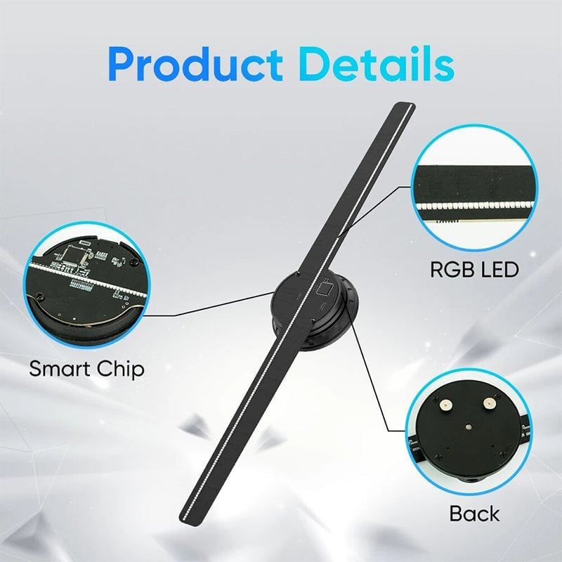 【🔥Big Sale🔥】🔥Halloween Sale 70% OFF🔥3D Hologram LED Fan Projector