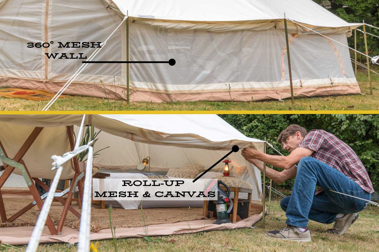Life inTents 13' (4M) Stella Stargazing Canvas Tent