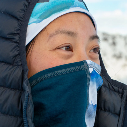 Geo Merino Wool Neck Gaiter by Alpine Fit