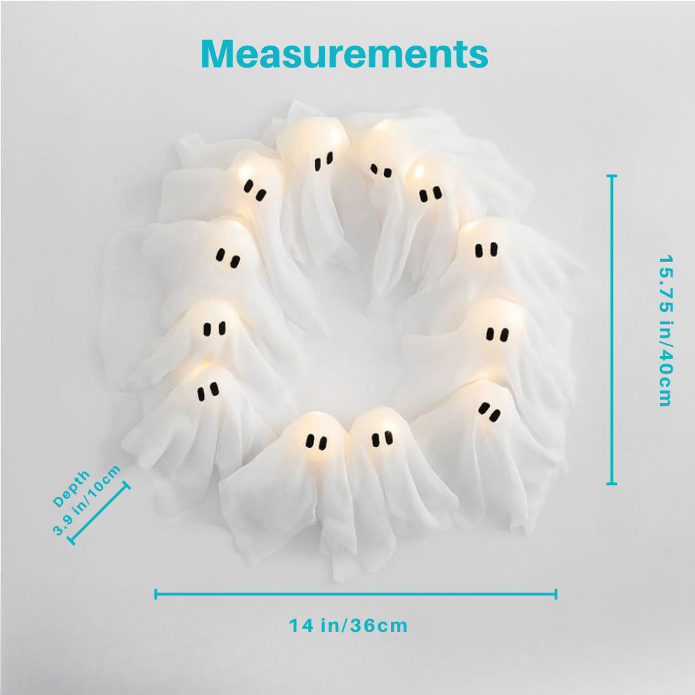 【🔥Big Sale🔥】Spooky Halloween Glow Wreath