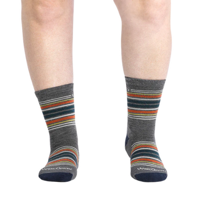 Men's Multi Stripe Cushioned Micro Crew Socks by WIDE OPEN® Socks