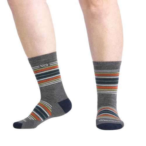 Men's Multi Stripe Cushioned Micro Crew Socks by WIDE OPEN® Socks