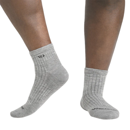 Men's Solid Cushioned Quarter Crew Socks by WIDE OPEN® Socks