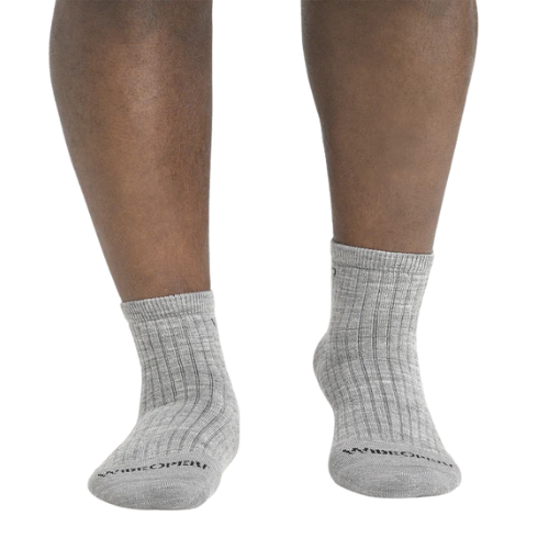 Men's Solid Cushioned Quarter Crew Socks by WIDE OPEN® Socks