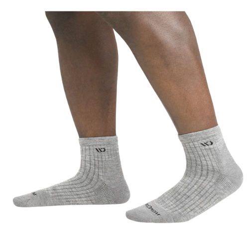 Men's Solid Cushioned Quarter Crew Socks by WIDE OPEN® Socks