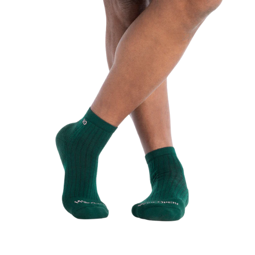 Men's Solid Cushioned Quarter Crew Socks by WIDE OPEN® Socks