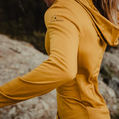 Women's Solstice Lightweight Wool Hoodie by Ridge Merino