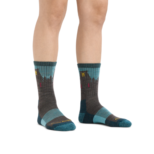Women's Bear Town Micro Crew Lightweight Hiking Sock by Darn Tough