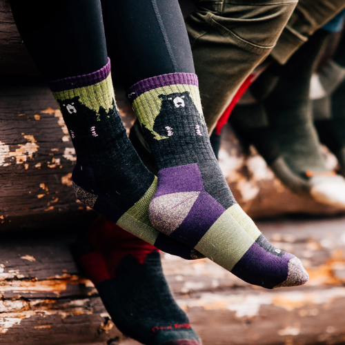 Women's Bear Town Micro Crew Lightweight Hiking Sock by Darn Tough