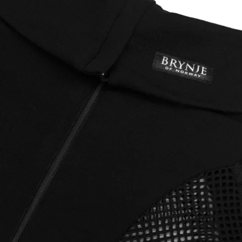 Wool Thermo Zip Polo Baselayer with Inlay by Brynje
