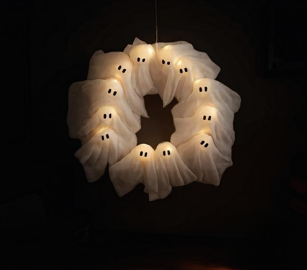 【🔥Big Sale🔥】Spooky Halloween Glow Wreath