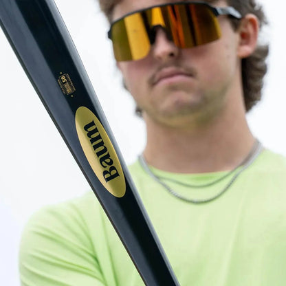 Baum Bat Maple Standard Gold Stock -3 Black Wood Baseball Bat - BBMSGSTKPRO3-BK