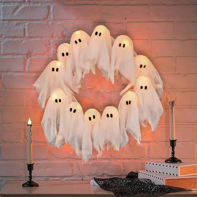 【🔥Big Sale🔥】Spooky Halloween Glow Wreath