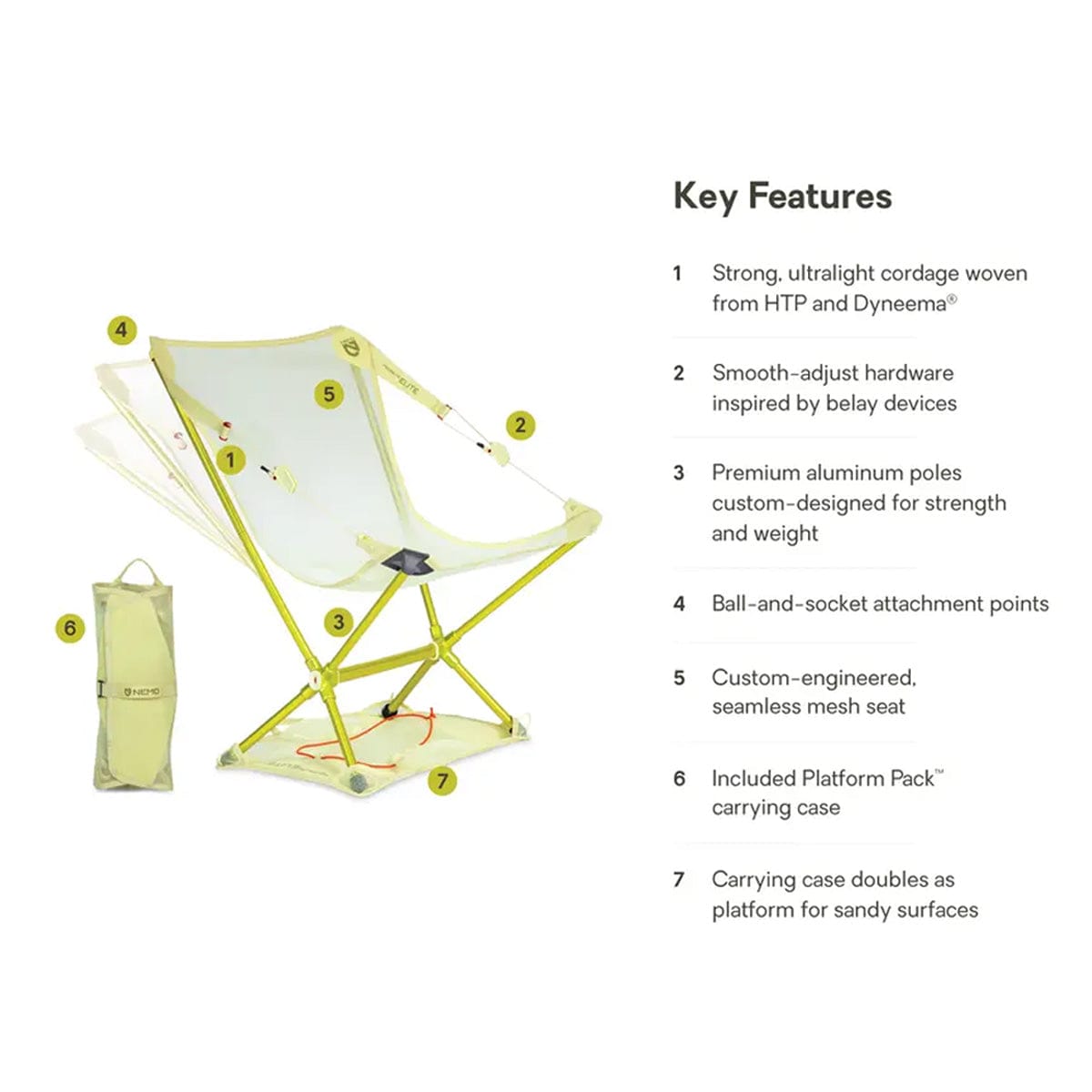 NEMO Equipment Moonlite Elite Reclining Camp Chair