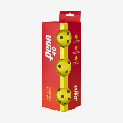 HEAD PENN 40 Outdoor Pickleballs - 557003 (3pcs)