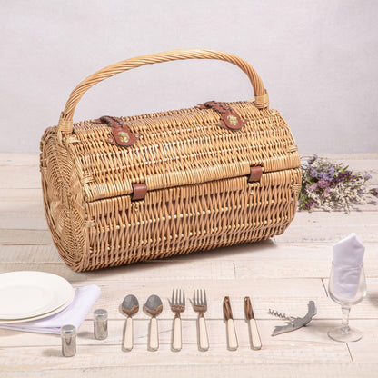 Barrel Picnic Basket by Picnic Time Family of Brands