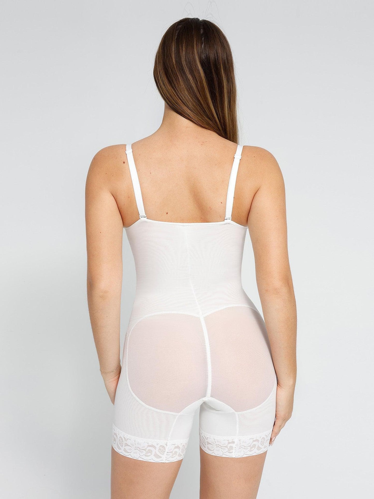 【🔥Big Sale🔥】Shapewear Lace Deep-V Neck Bodysuits or Faux Leather Skirts