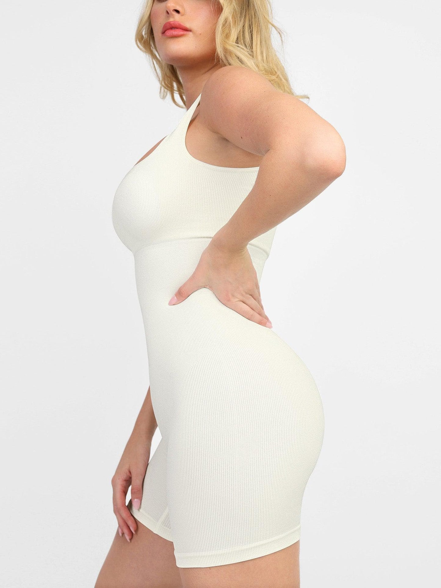 【🔥Big Sale🔥】Shapewear Seamless Square Neck Workout Jumpsuit or Romper