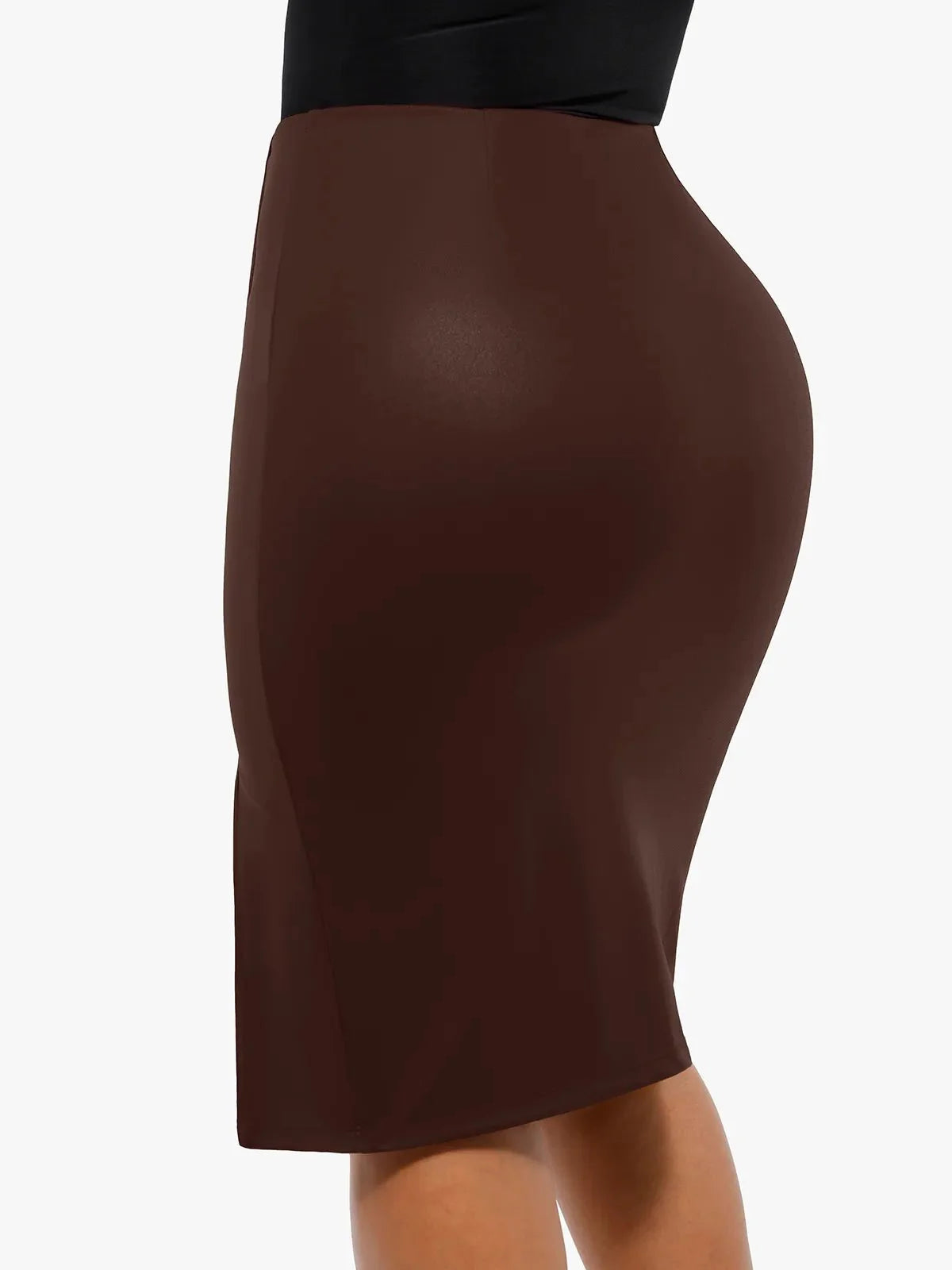 【🔥Big Sale🔥】Shapewear Lace Deep-V Neck Bodysuits or Faux Leather Skirts