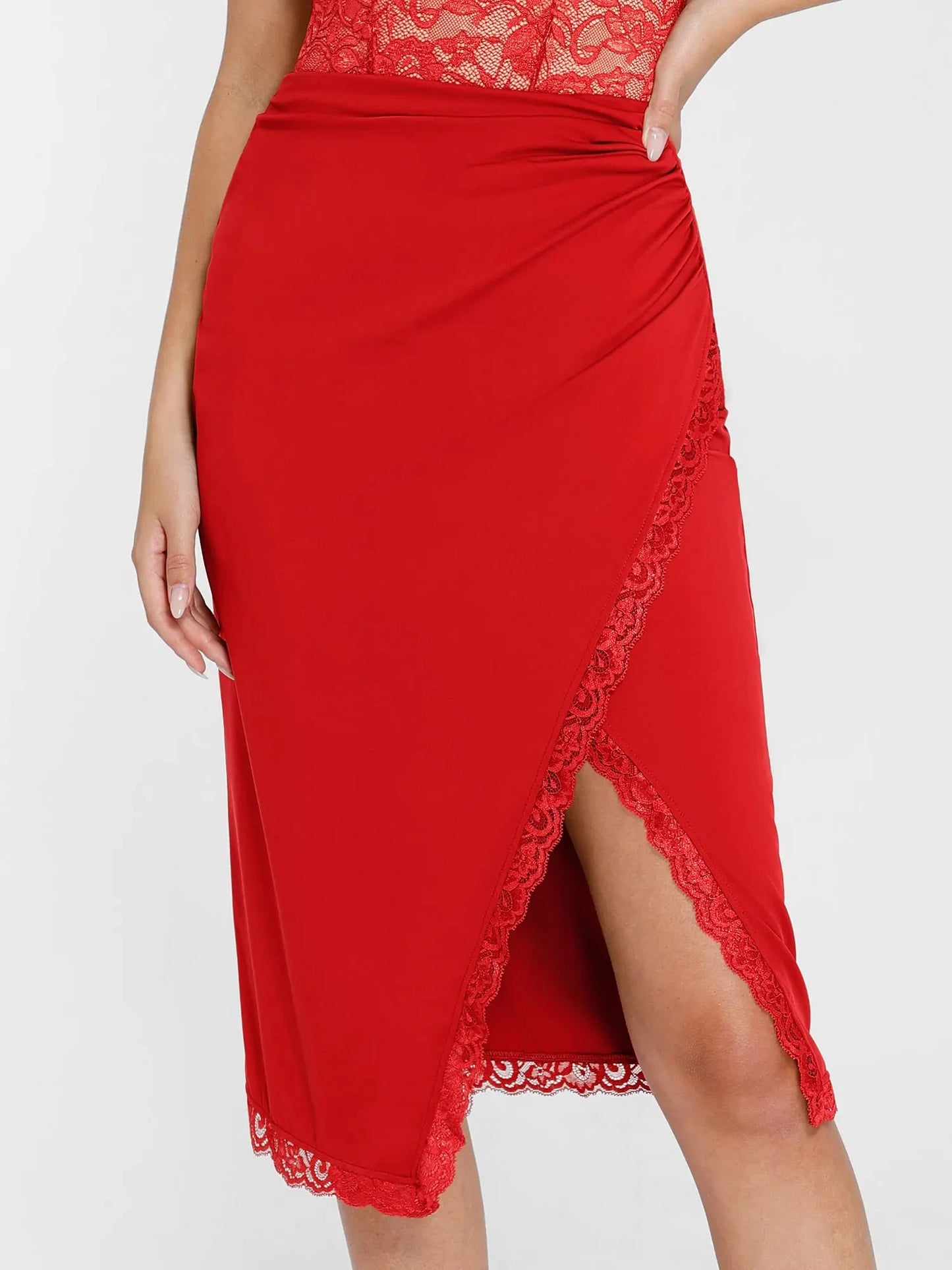 【🔥Big Sale🔥】Shapewear Sculpting Lace Bodysuit or Midi Skirt or Shrug