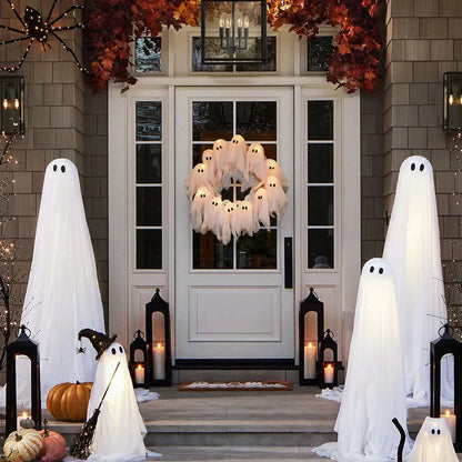 【🔥Big Sale🔥】Spooky Halloween Glow Wreath